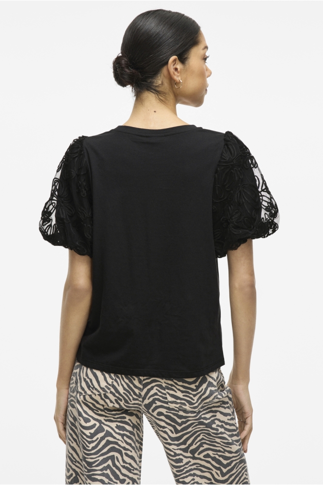 VISIMONIA O-NECK S/S TOP 14107505 BLACK BEAUTY